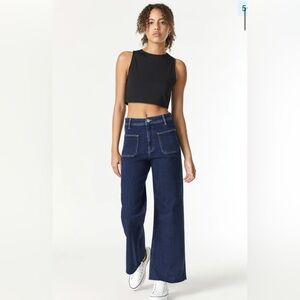 New Mavi Paloma High Rise Wide Leg Jean